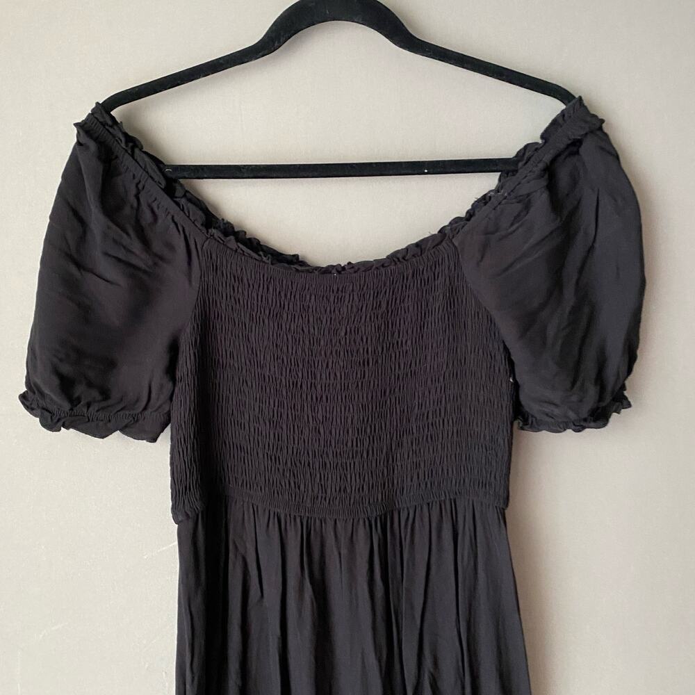 Zessica sz S black short sleeve‎ maxi sundress dress - Picture 2 of 9